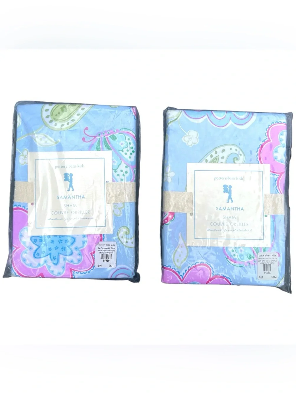 🦋 Pottery Barn Kids Samantha Butterfly Standard Shams • Set of 2 • NWT Sealed
